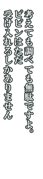 ソウジ「考えても調べても無駄ですよ。ピピンはただ受け入れるしかありません」