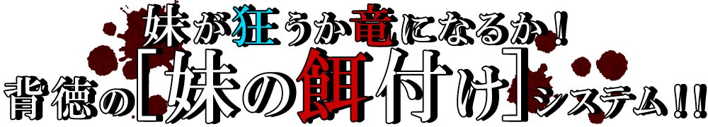 妹が狂うか竜になるか!背徳の「妹の餌付け」システム!!