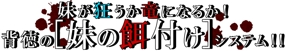 妹が狂うか竜になるか！背徳の「妹の餌付け」システム！！